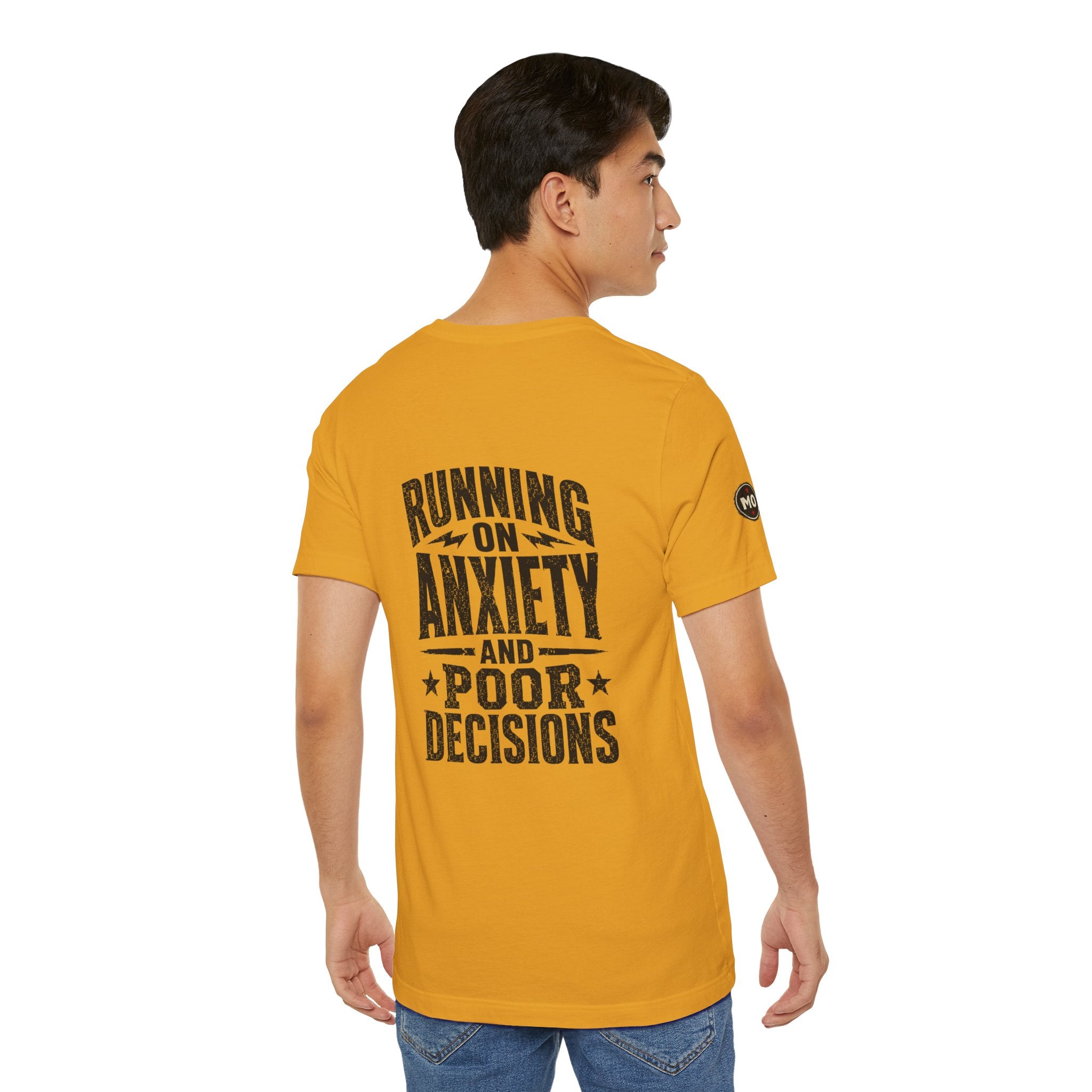 Basic Offensive "Running on Anxiety and Poor Decisions" T-Shirt