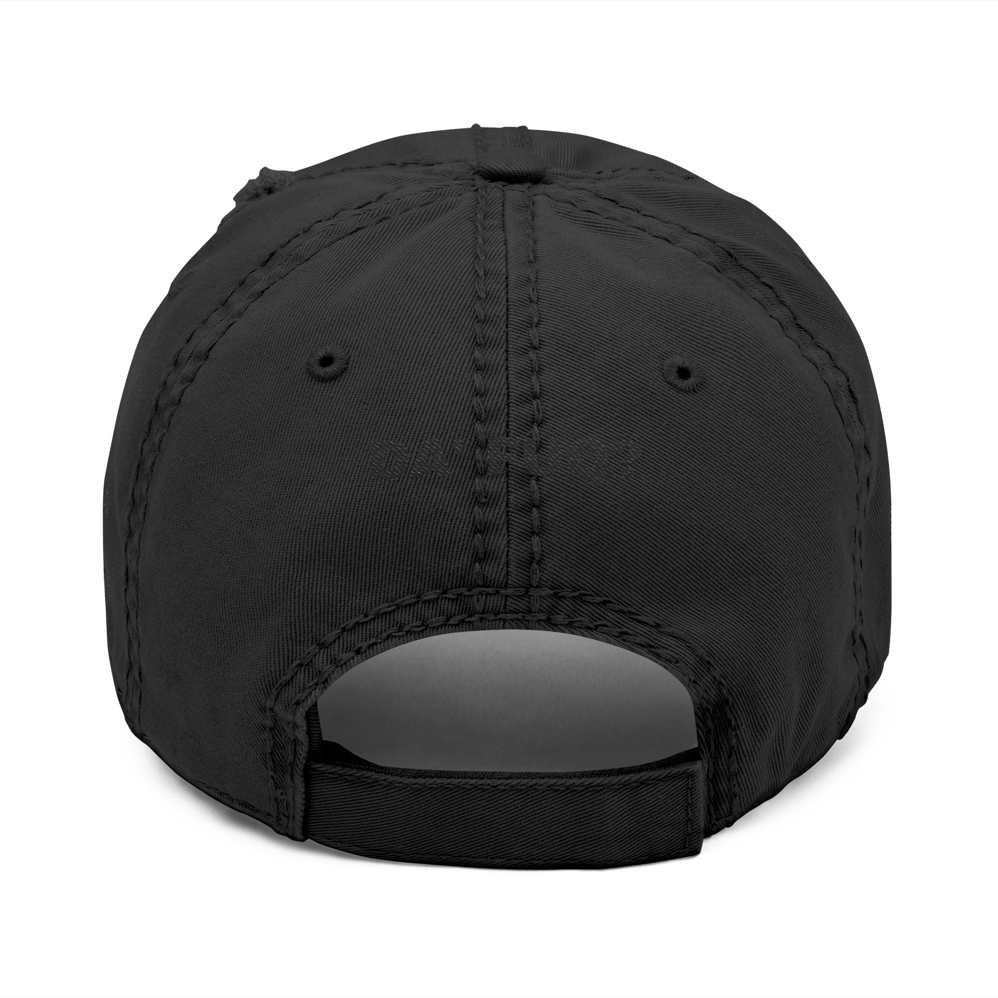 Distressed Embroidered Basic — Mildly Offensive Skull Hat