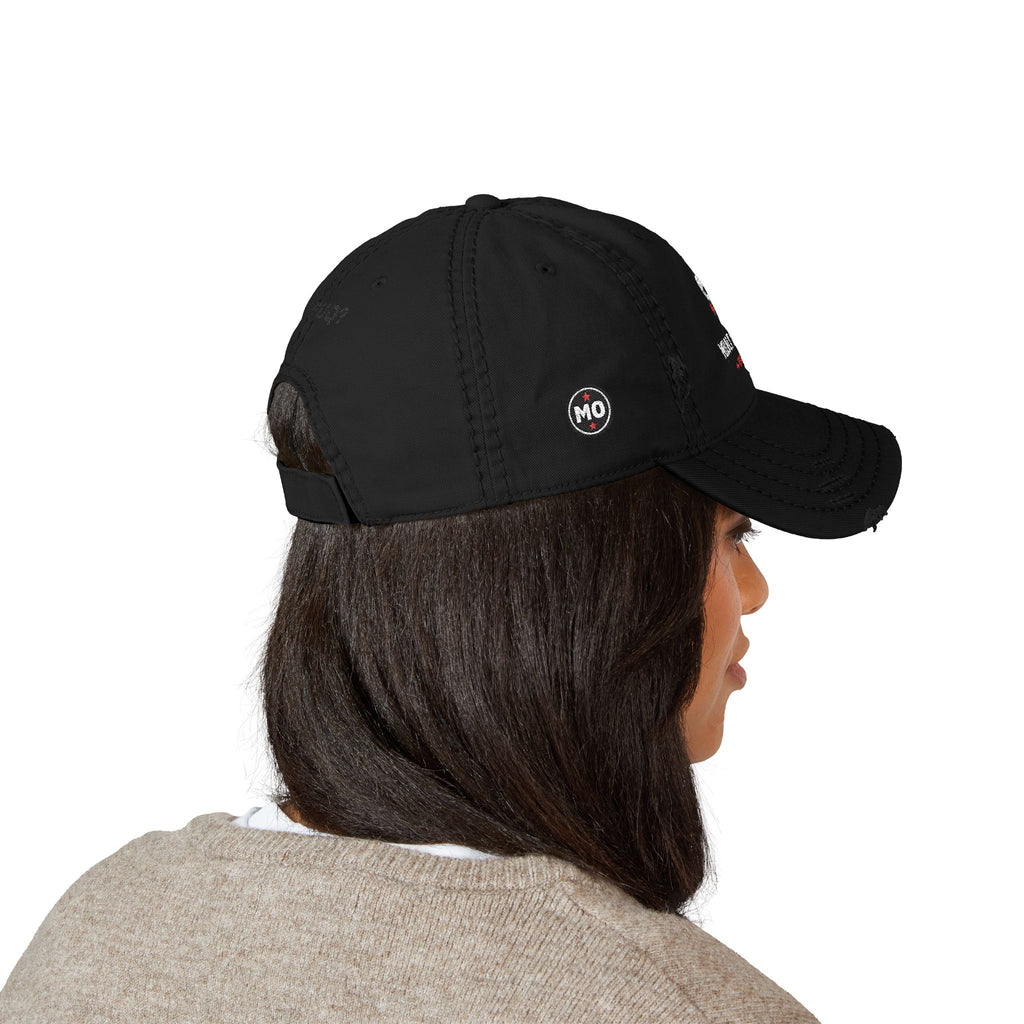 Distressed Embroidered Basic — Mildly Offensive Skull Hat