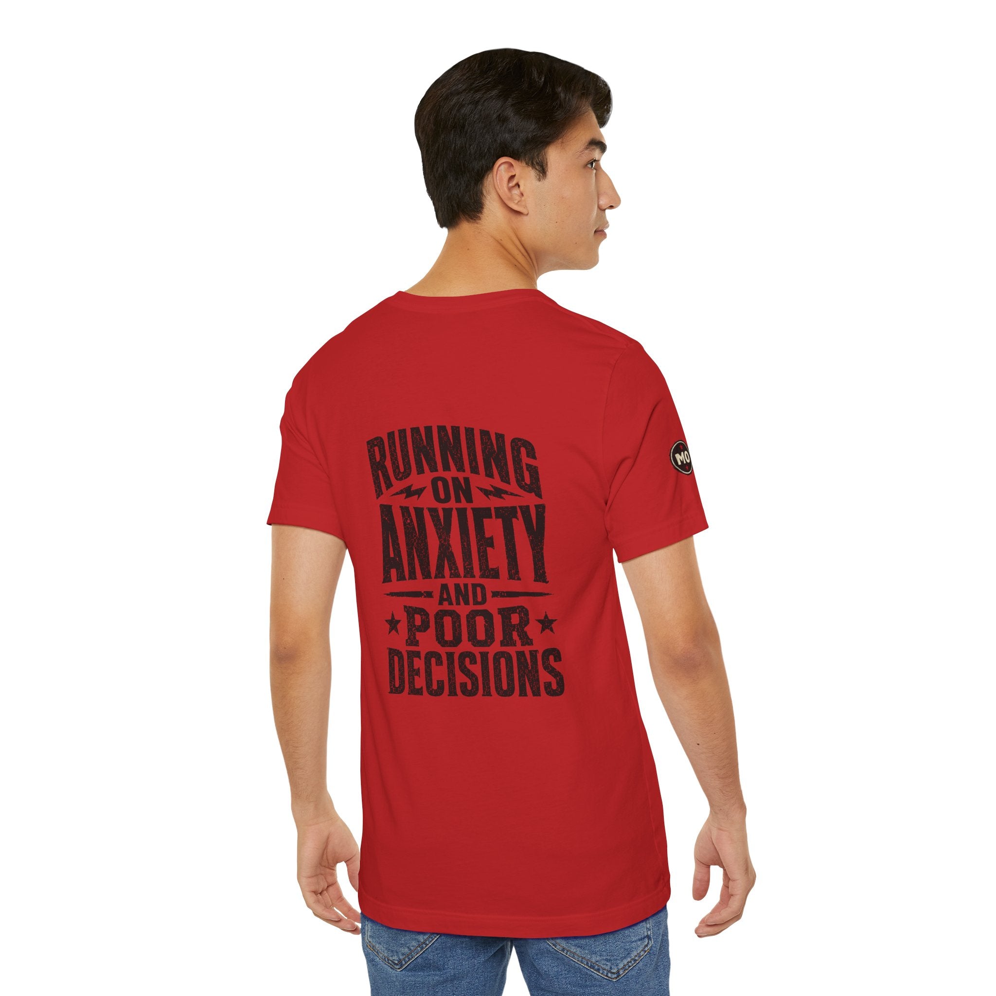 Basic Offensive "Running on Anxiety and Poor Decisions" T-Shirt